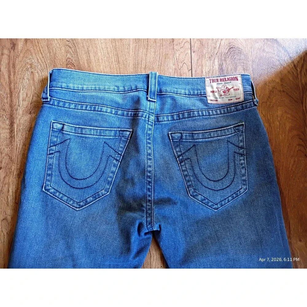 True Religion Ricky Relaxed Straight Jeans Blue 36x31